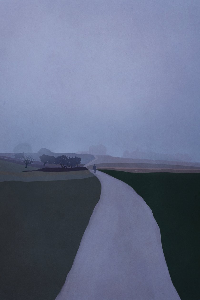 Foggy Road, 2023 (digital) af Roberta Murray