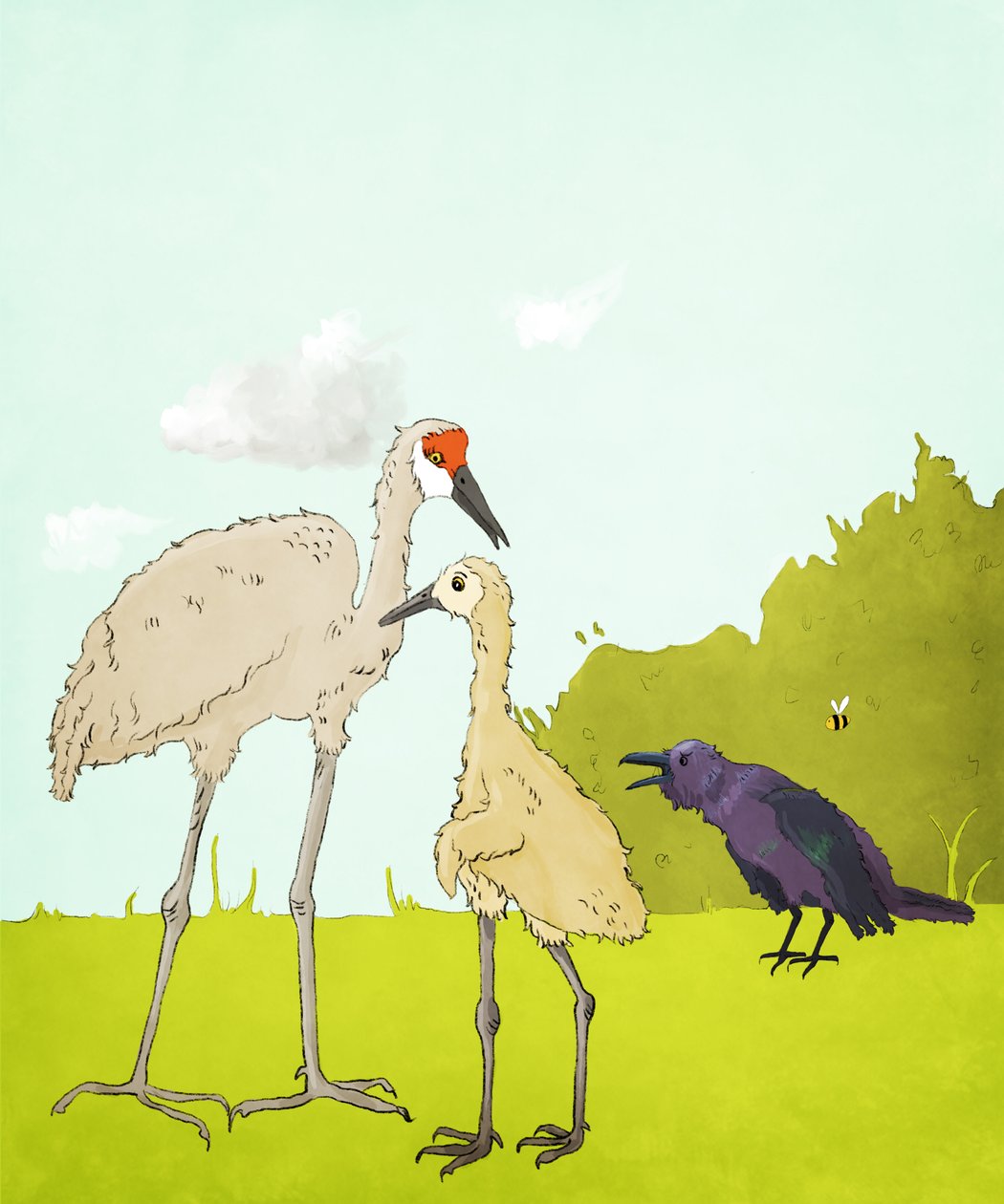 Gus Gus And The Corvid, 2020 (digital) af Roberta Murray