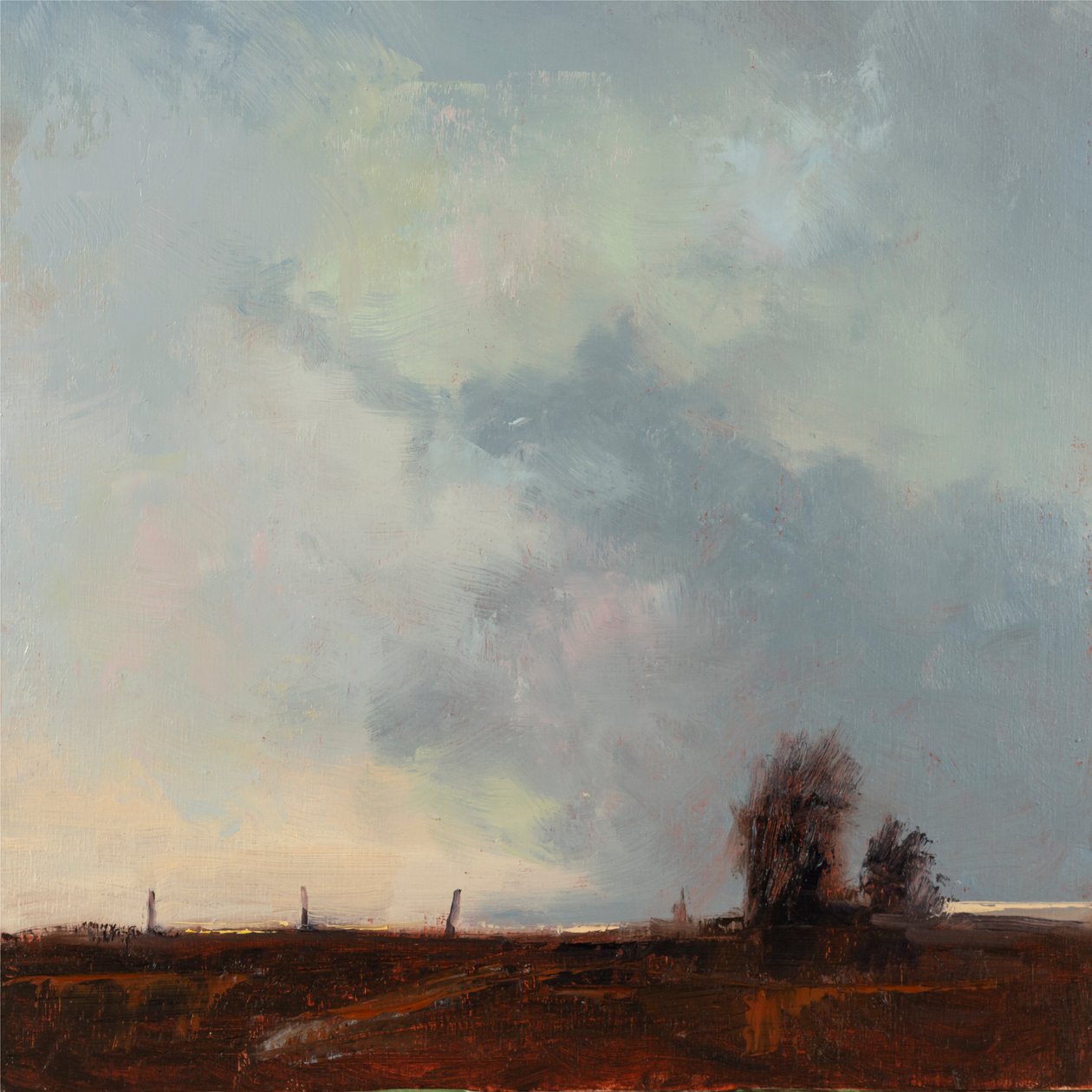In Spite Of Searching, 2023 (olie på lærred) af Roberta Murray
