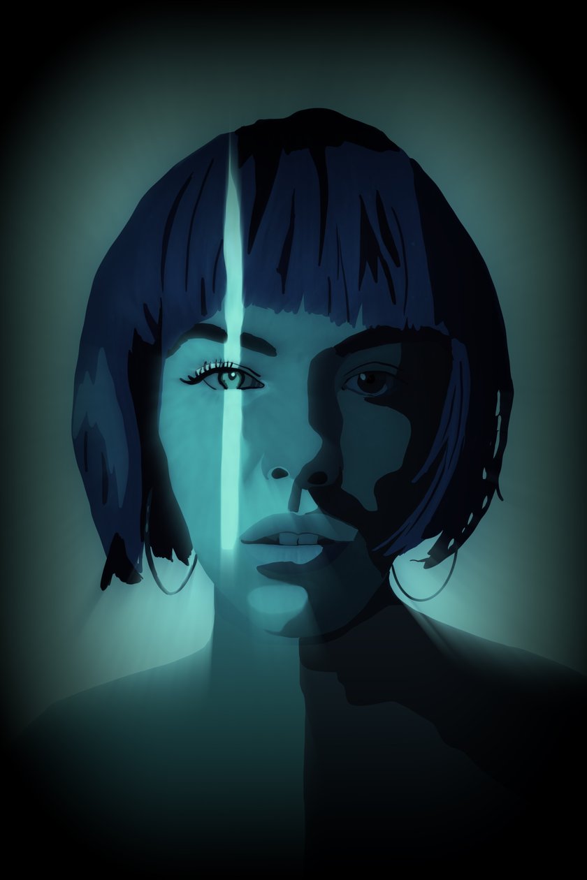 Thin Blue Line, 2022 (digital) af Roberta Murray