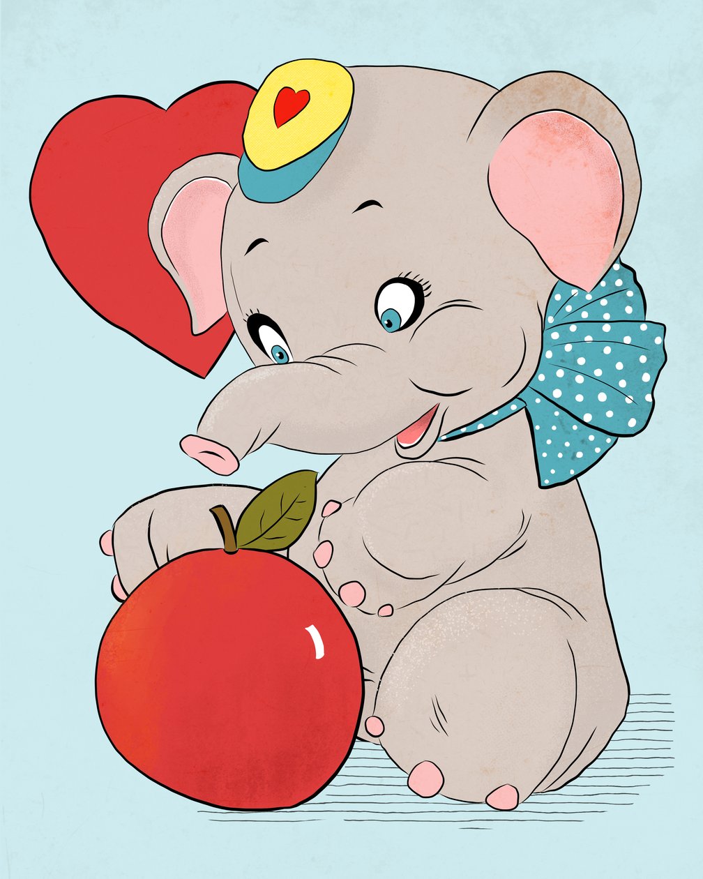Valentine Elephant, 2021 (digital) af Roberta Murray