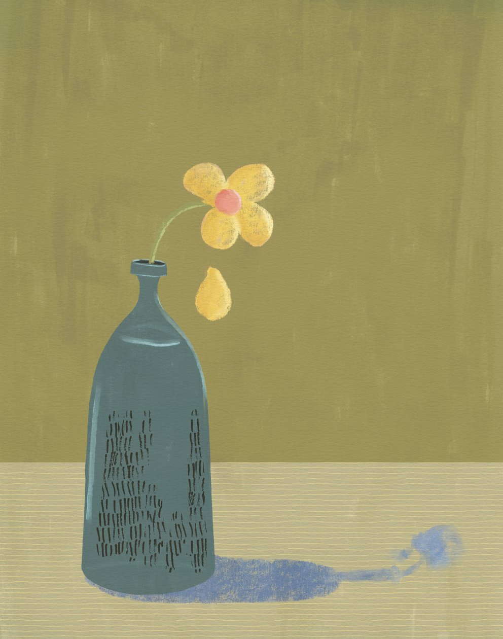 Wilted Daisy, 2021 (digital) af Roberta Murray