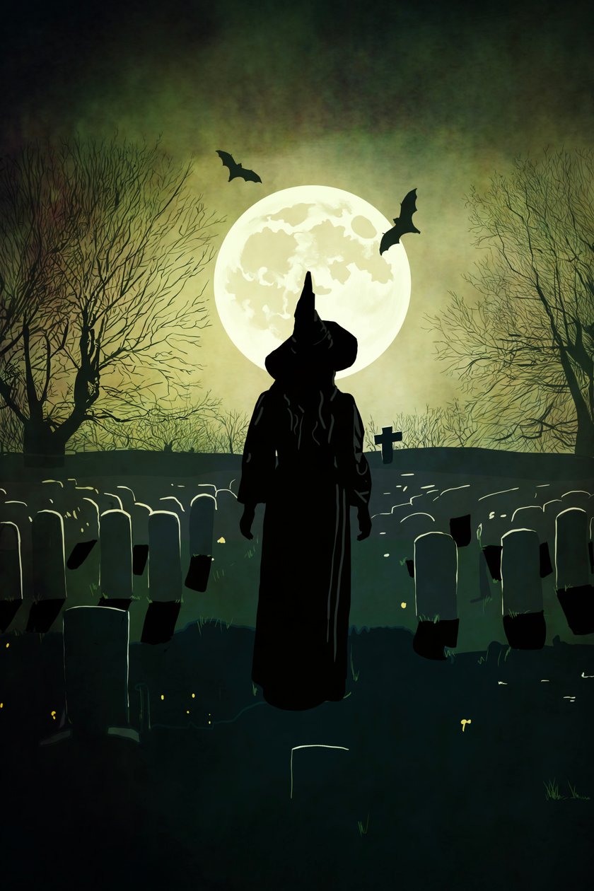 Witchy Moon, 2022 (digital) af Roberta Murray