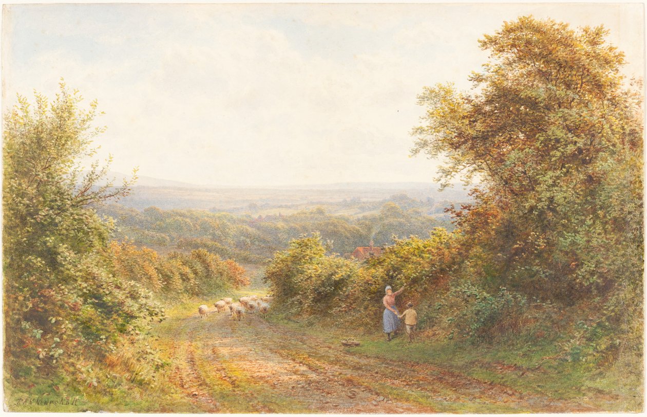 Squirrel Lane, nær Magham Down, Sussex af Roberto Angelo Kittermaster Marshall