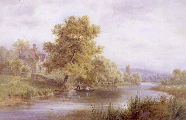 Vale of Evesham (akvarel på papir) af Roberto Angelo Kittermaster Marshall