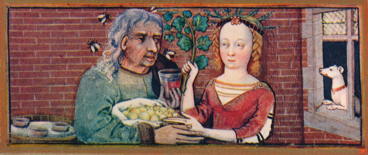 September - et dårligt matchende par, 1400-tallet, 1939. af Robinet Testard
