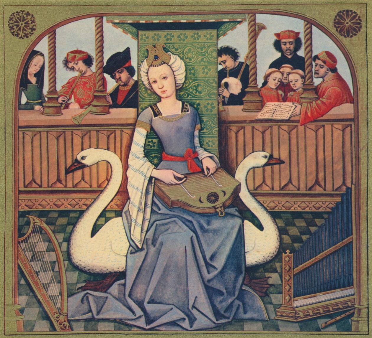 The Allegory of Music, c1496-1498, 1939 af Robinet Testard