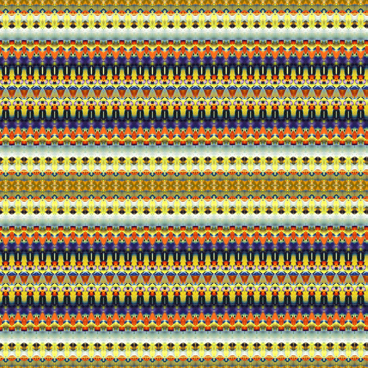 Tribal Orange Stripe af Robyn Parker