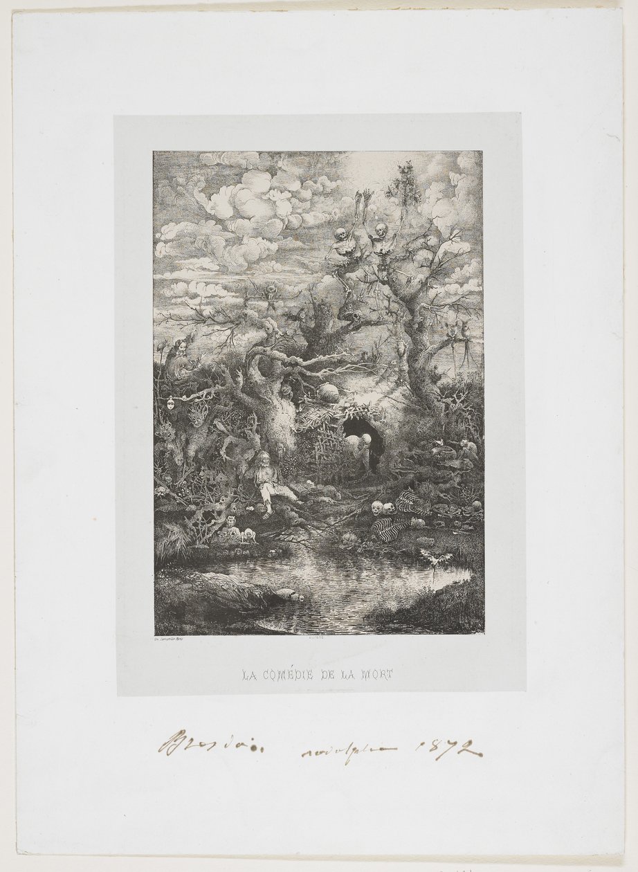 Dødens komedie, 1854 af Rodolphe Bresdin