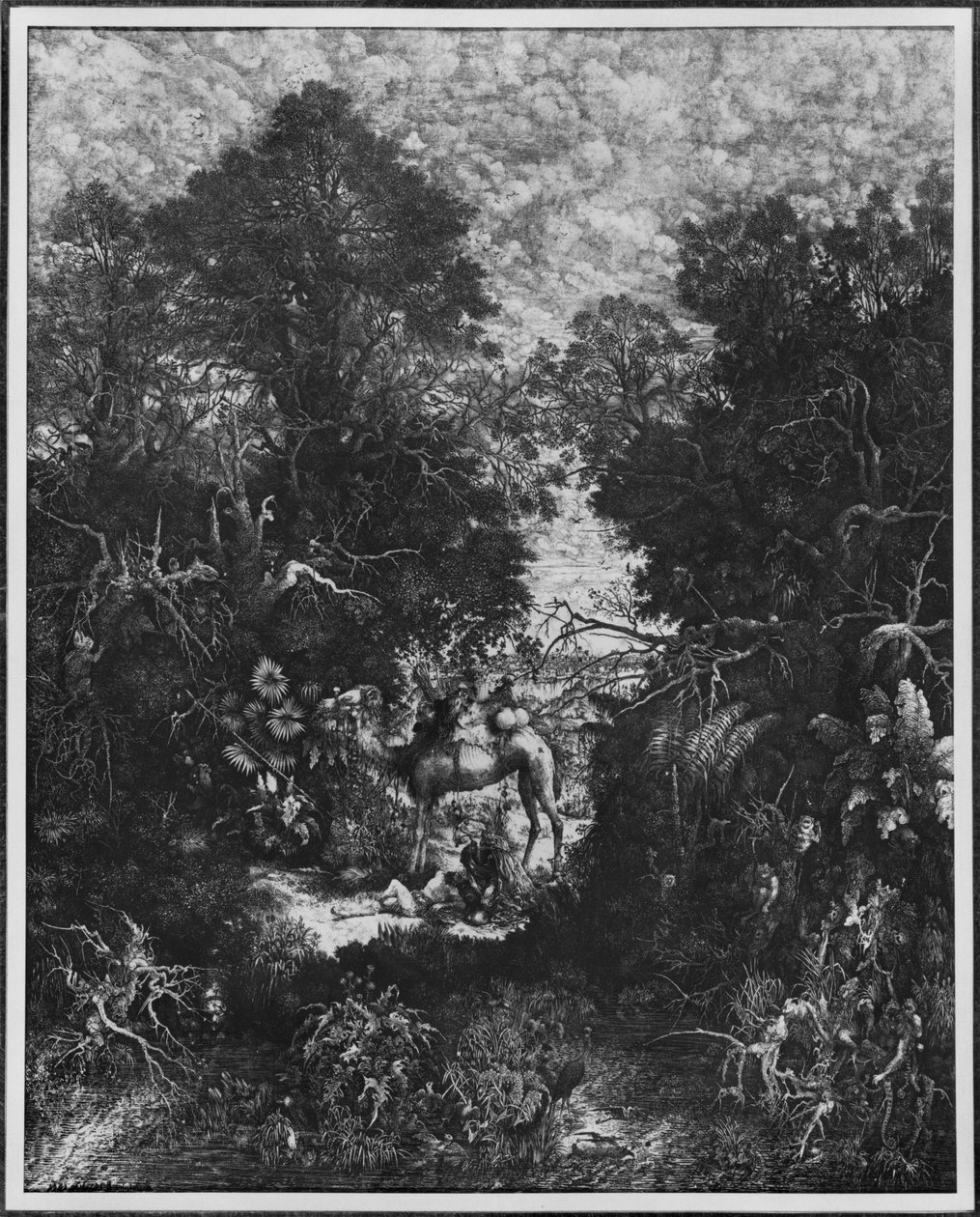 Den barmhjertige samaritaner, 1861 af Rodolphe Bresdin