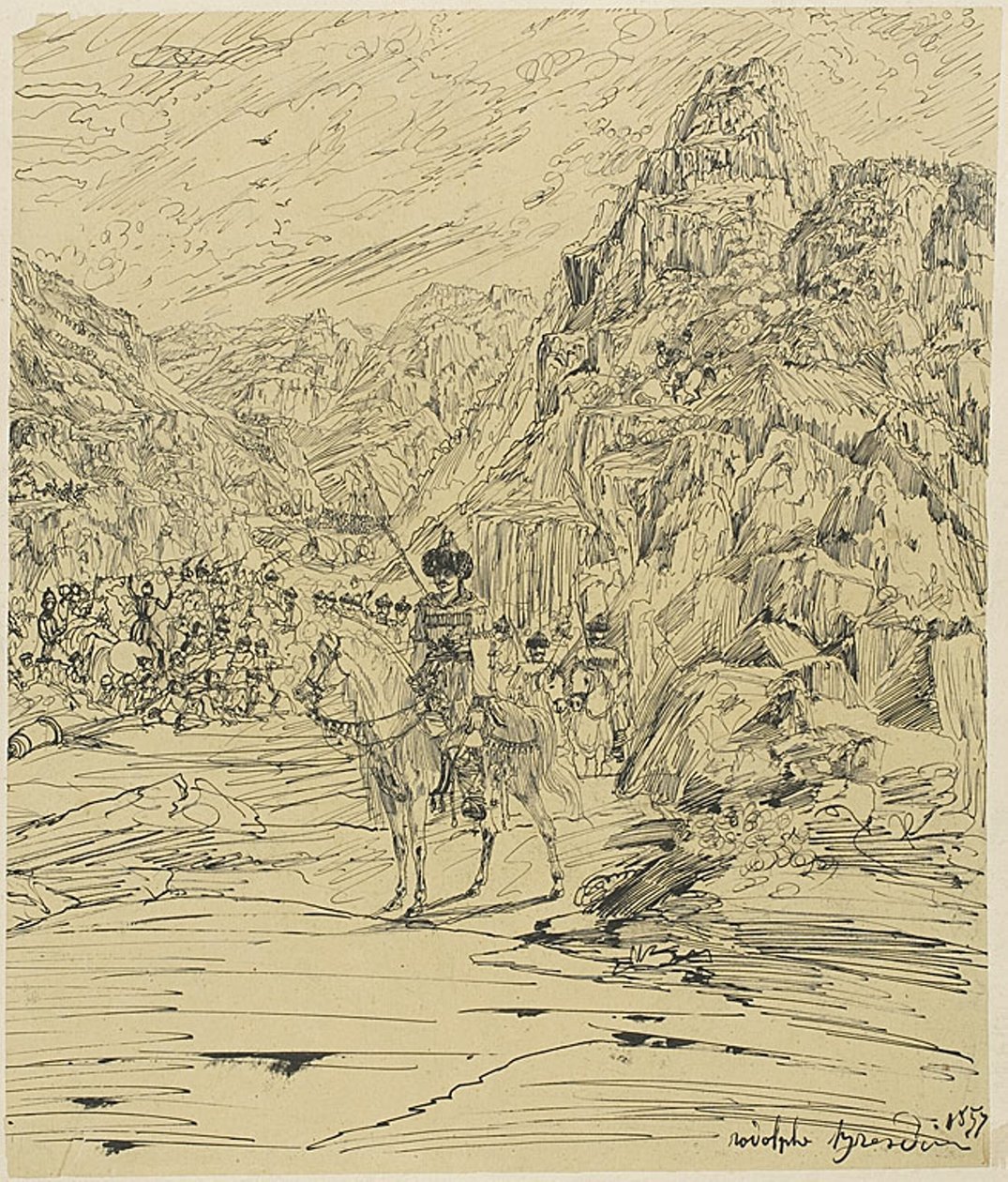 Kamp i bjergene af Rodolphe Bresdin