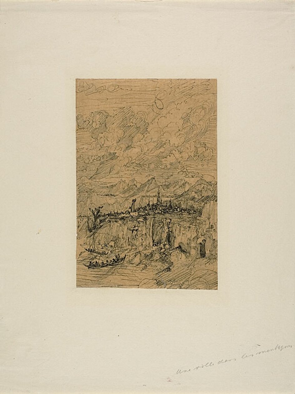 Byen i bjergene af Rodolphe Bresdin