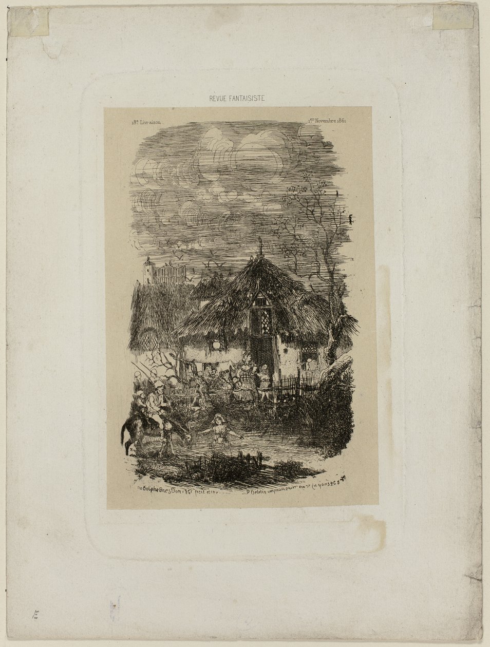 Farm Cottage, fra Revue Fantaisiste af Rodolphe Bresdin