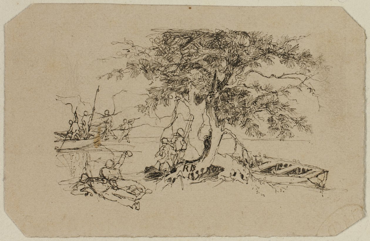 Fiskeplads af Rodolphe Bresdin