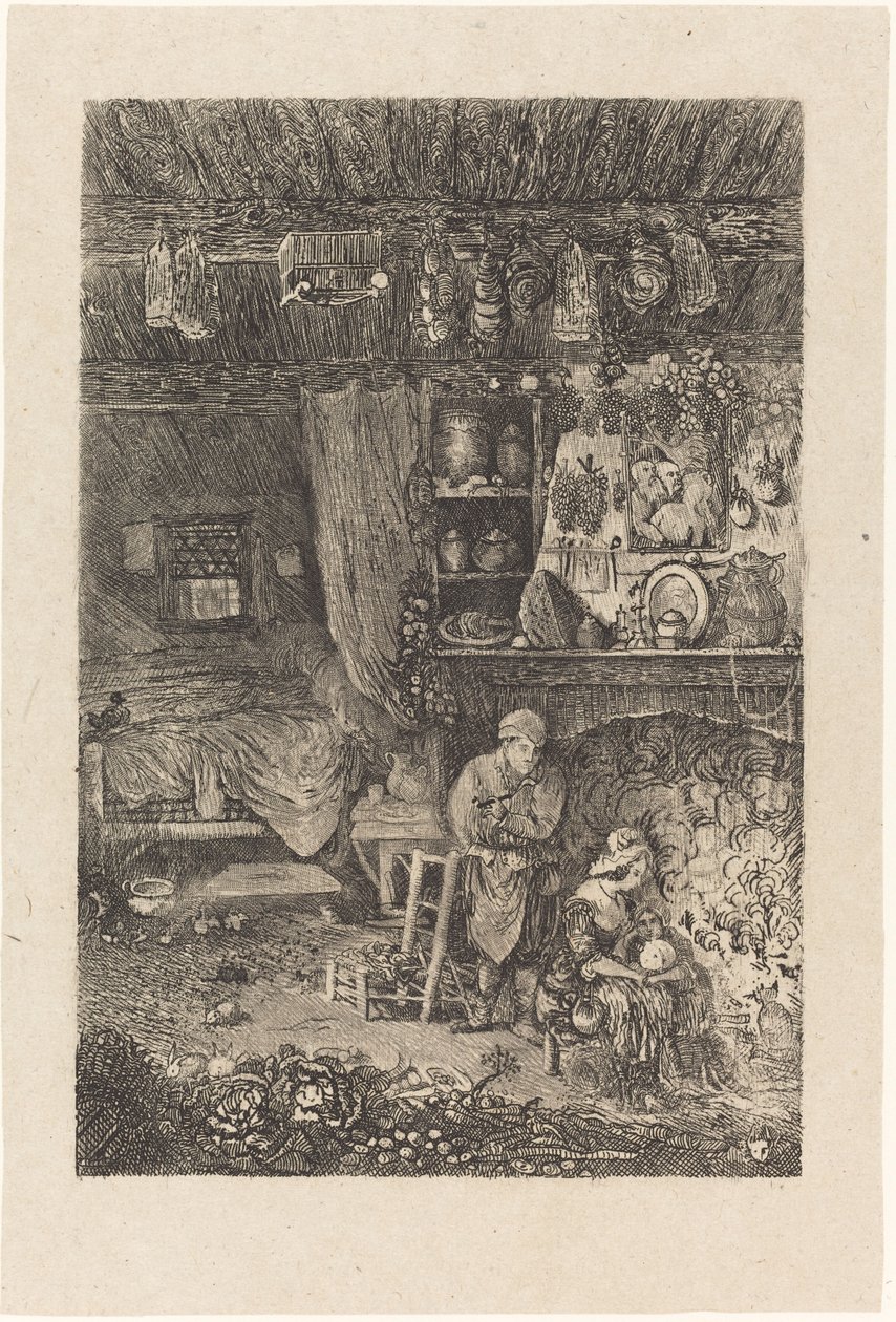 flamsk interiør af Rodolphe Bresdin