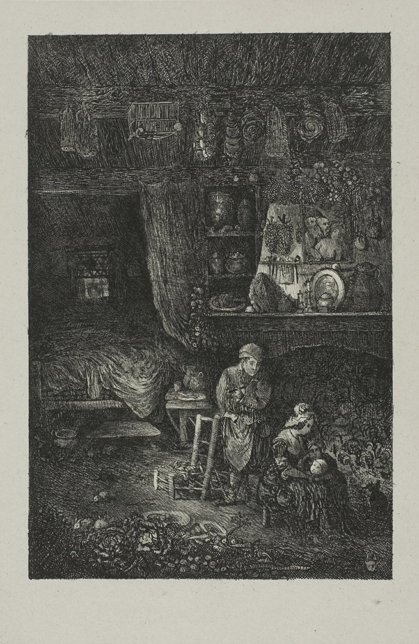 flamsk interiør af Rodolphe Bresdin