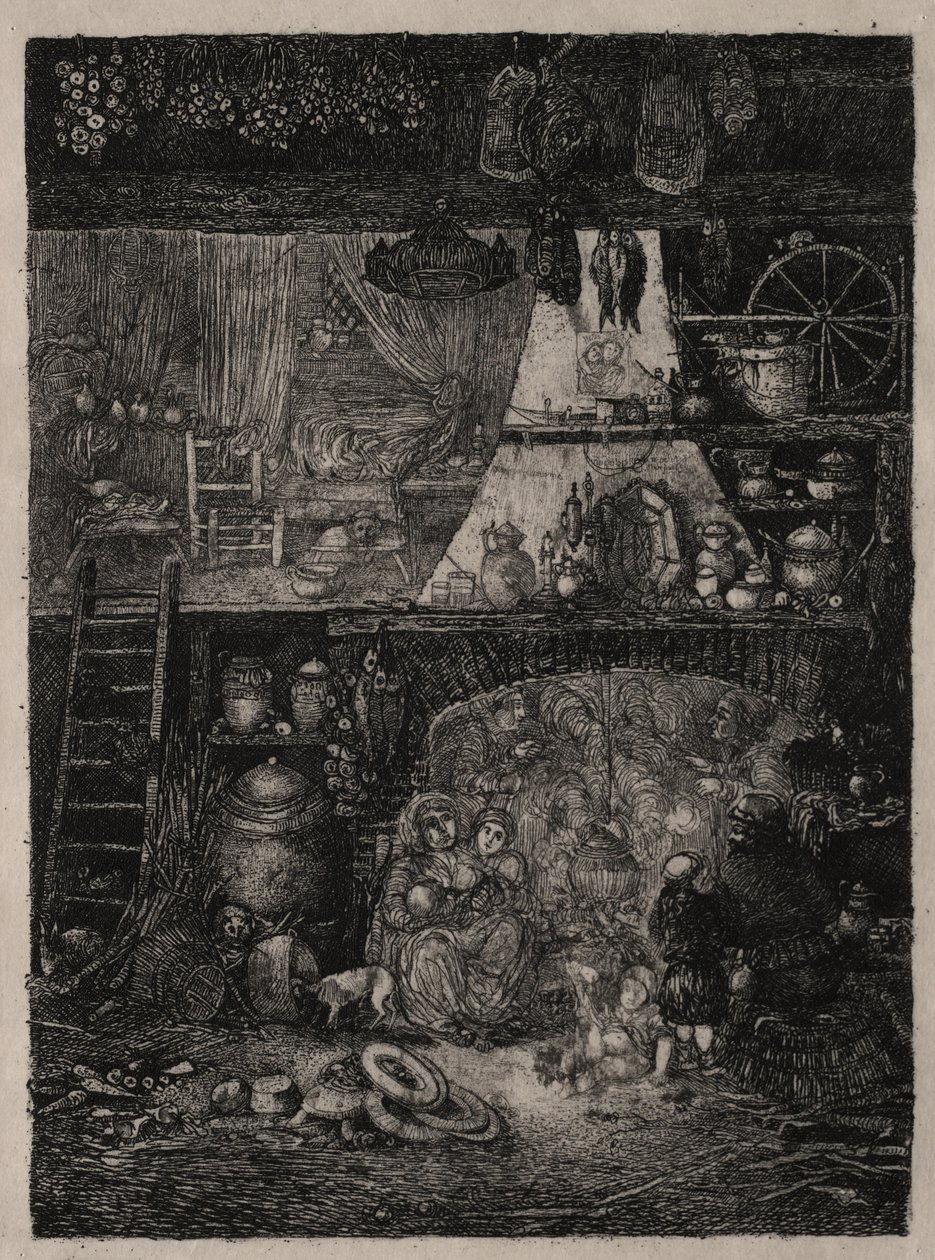 Bondeinteriør i Haute-Garonne af Rodolphe Bresdin