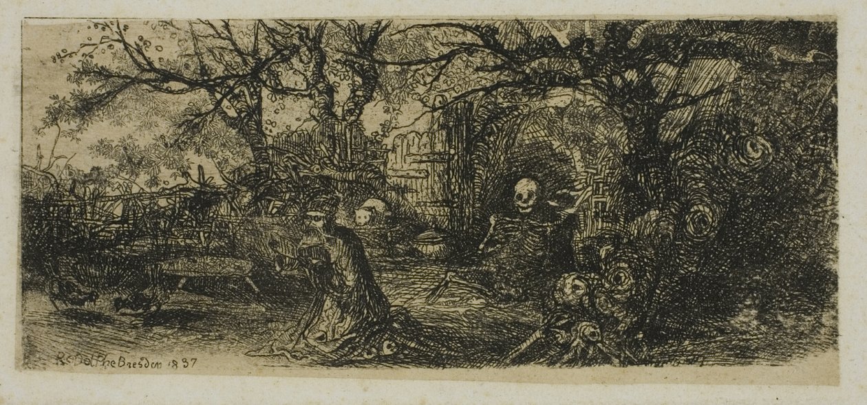 Sankt Antonius og Døden af Rodolphe Bresdin