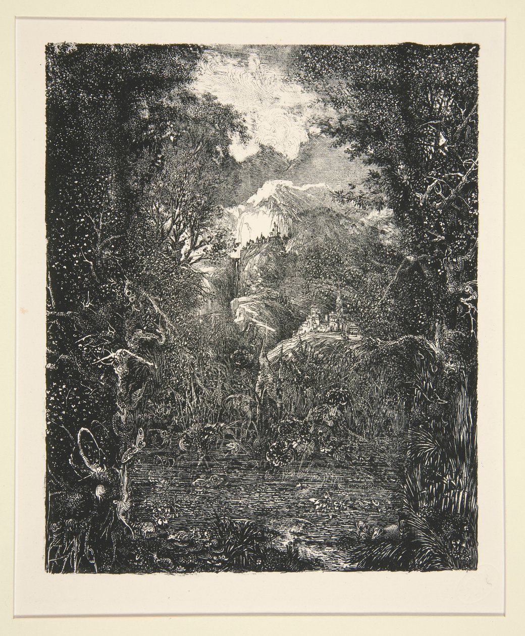 The City Beyond the Marsh (La Ville derri?re la marecage) af Rodolphe Bresdin
