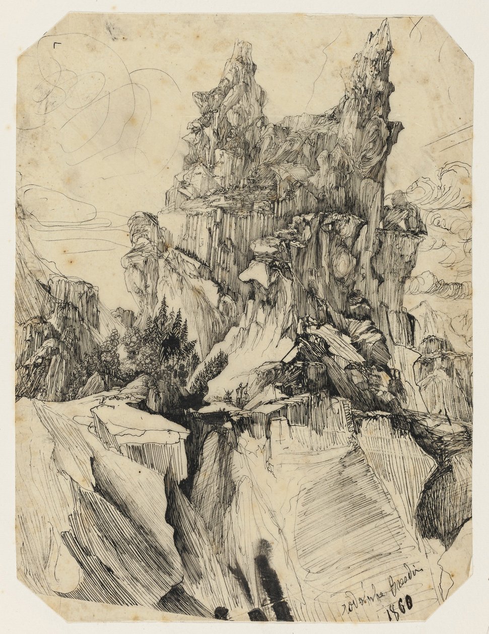 Sprækken, 1860 af Rodolphe Bresdin