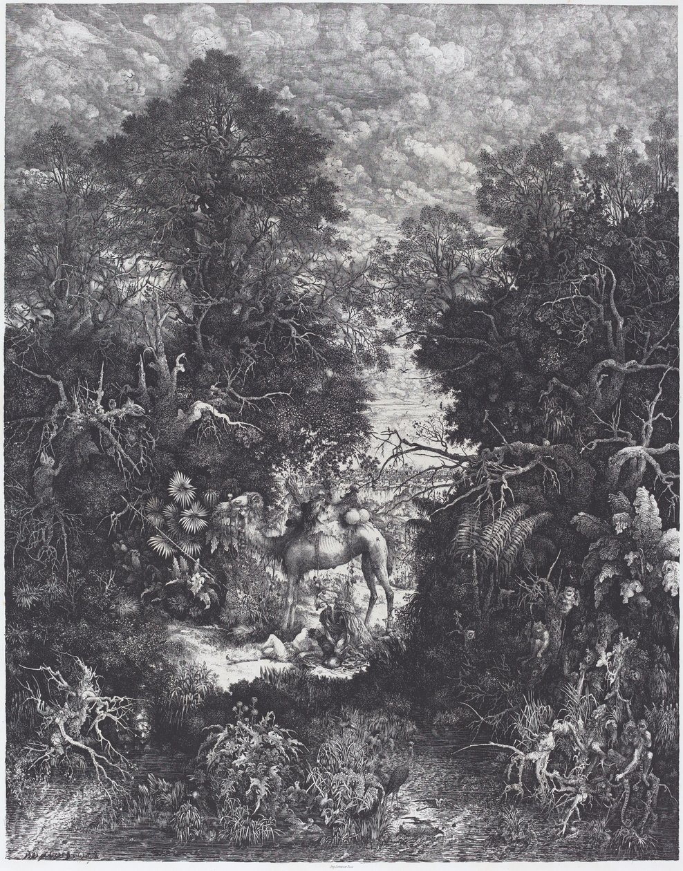 Den barmhjertige samaritaner af Rodolphe Bresdin