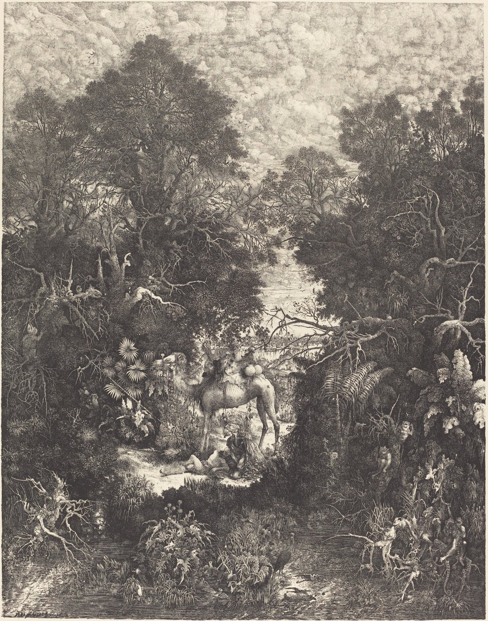 Den barmhjertige samaritaner af Rodolphe Bresdin