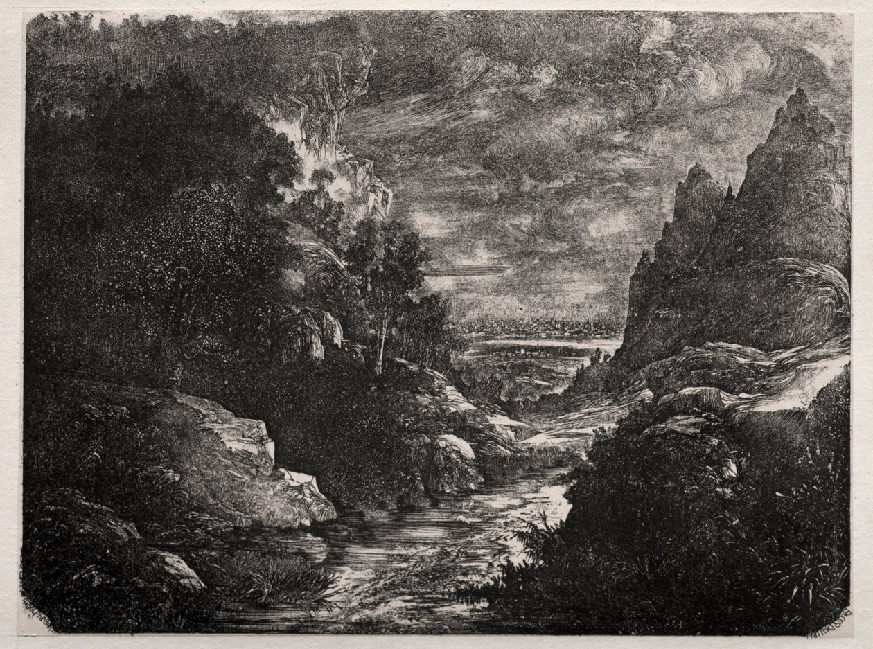 Bjergstrømmen af Rodolphe Bresdin