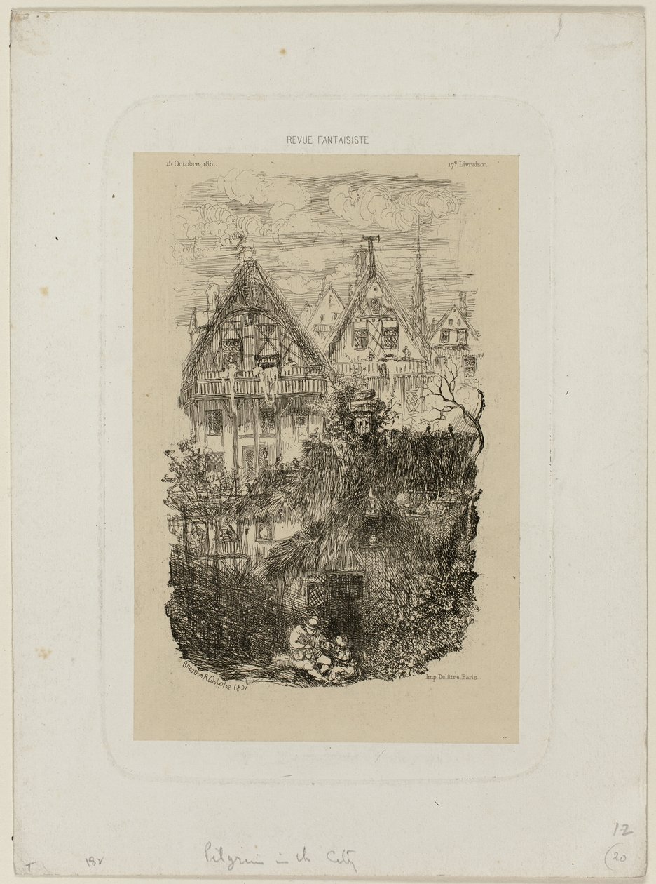 Kvarteret, fra Revue Fantaisiste af Rodolphe Bresdin