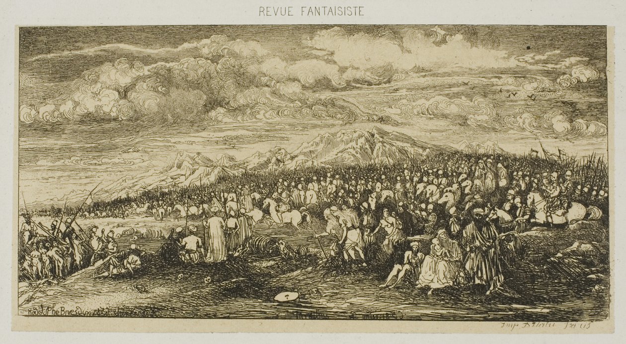 Den romerske hær, fra Revue Fantaisiste af Rodolphe Bresdin