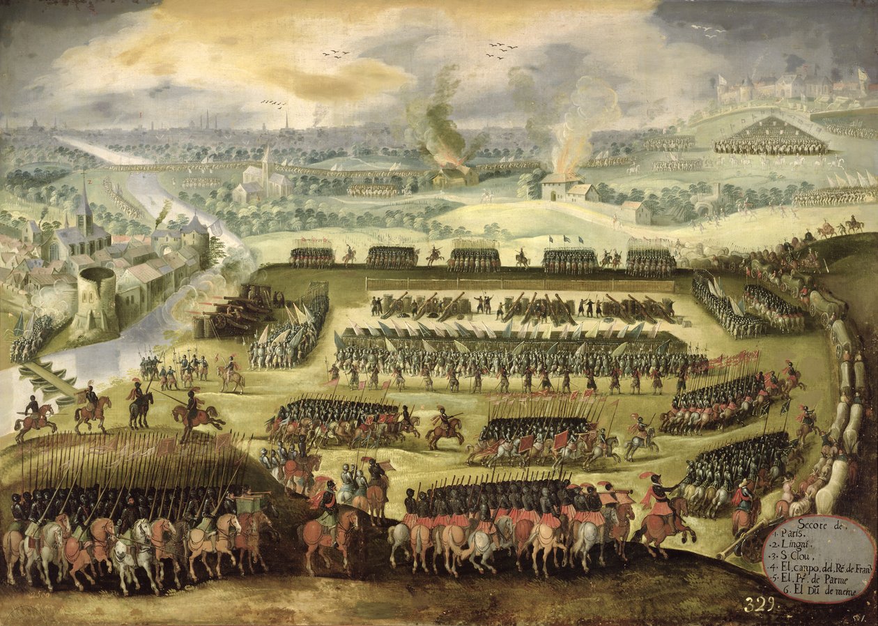 Belejringen af Paris (krig mod Frankrig 1556-8) af Rodrigo of Holland