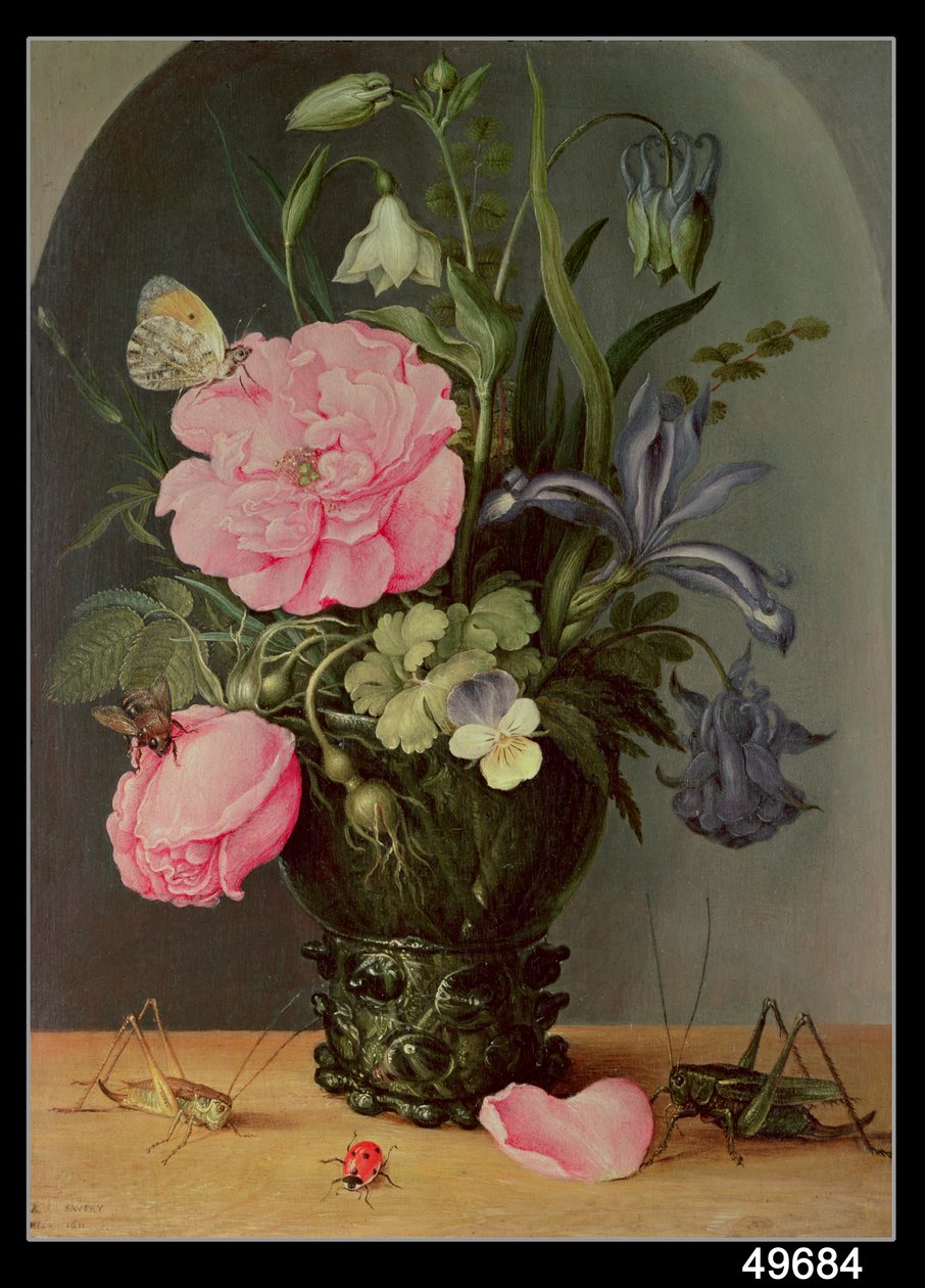 Stilleben, 1611 af Roelandt Jacobsz. Savery