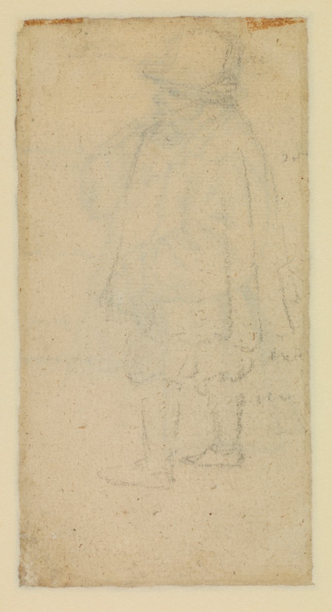 Mand set bagfra (verso) af Roelandt Jacobsz and Bruegel Pieter the Elder Savery