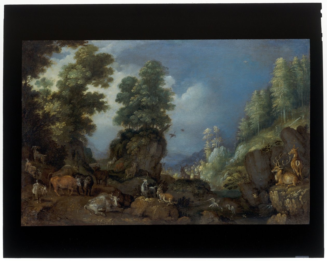 Kivinen maisema eläinten kanssa af Roelandt Jacobsz. Savery