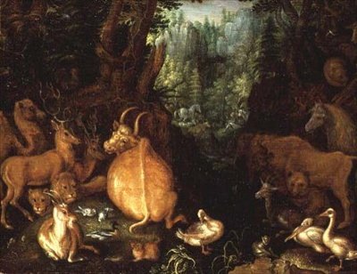 Dyr og fugle i et skovlandskab af Roelandt Jacobsz. Savery