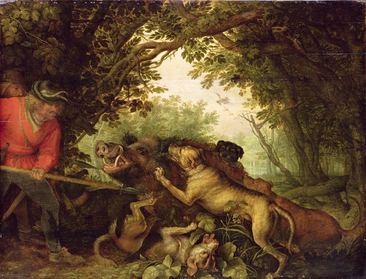 Ornejagt, 1611 af Roelandt Jacobsz. Savery