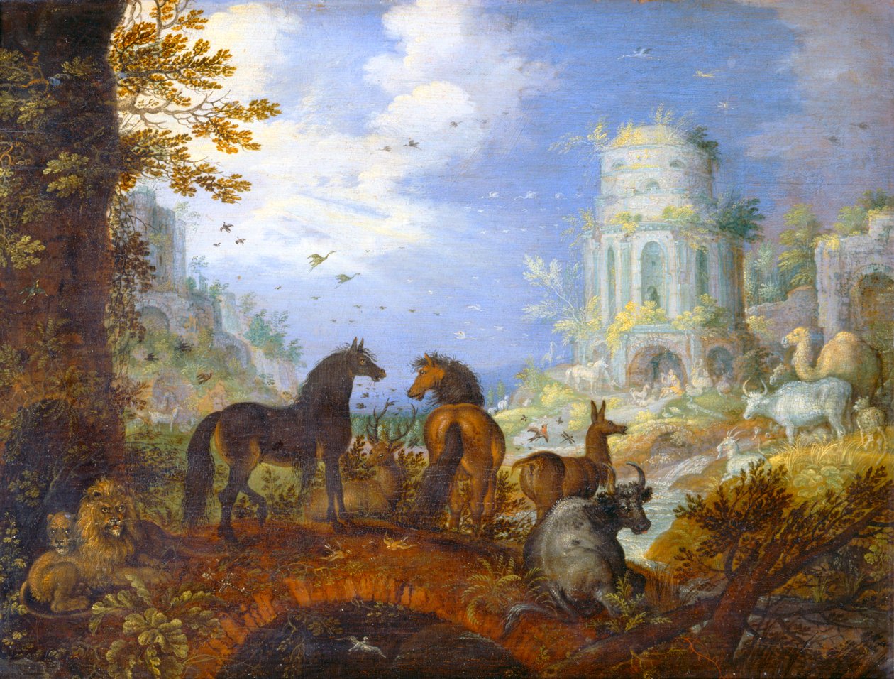 Forældreløse, charmerende dyr ... af Roelandt Jacobsz. Savery