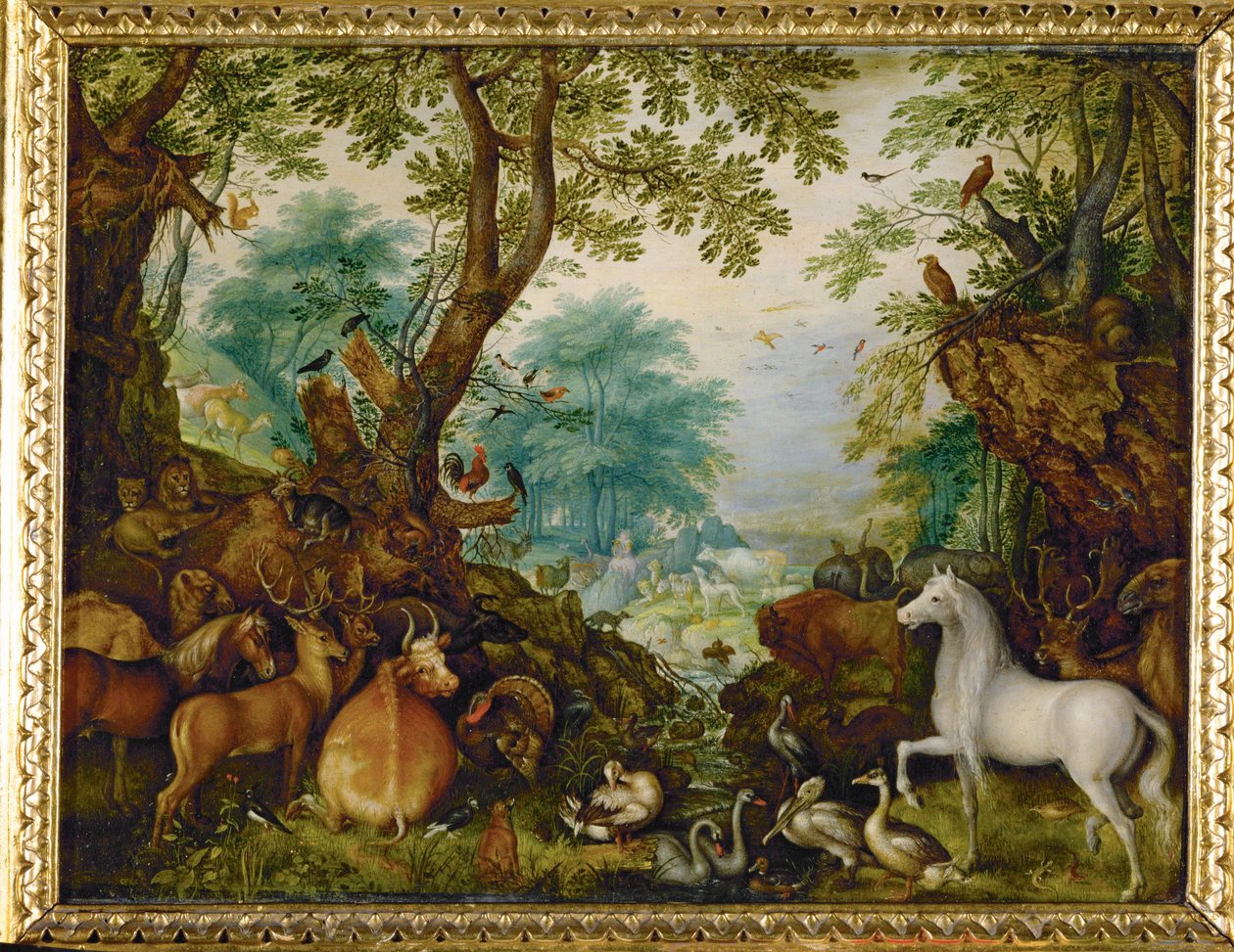 Orfeus blandt dyrene (maleri på kobber) af Roelandt Jacobsz. Savery
