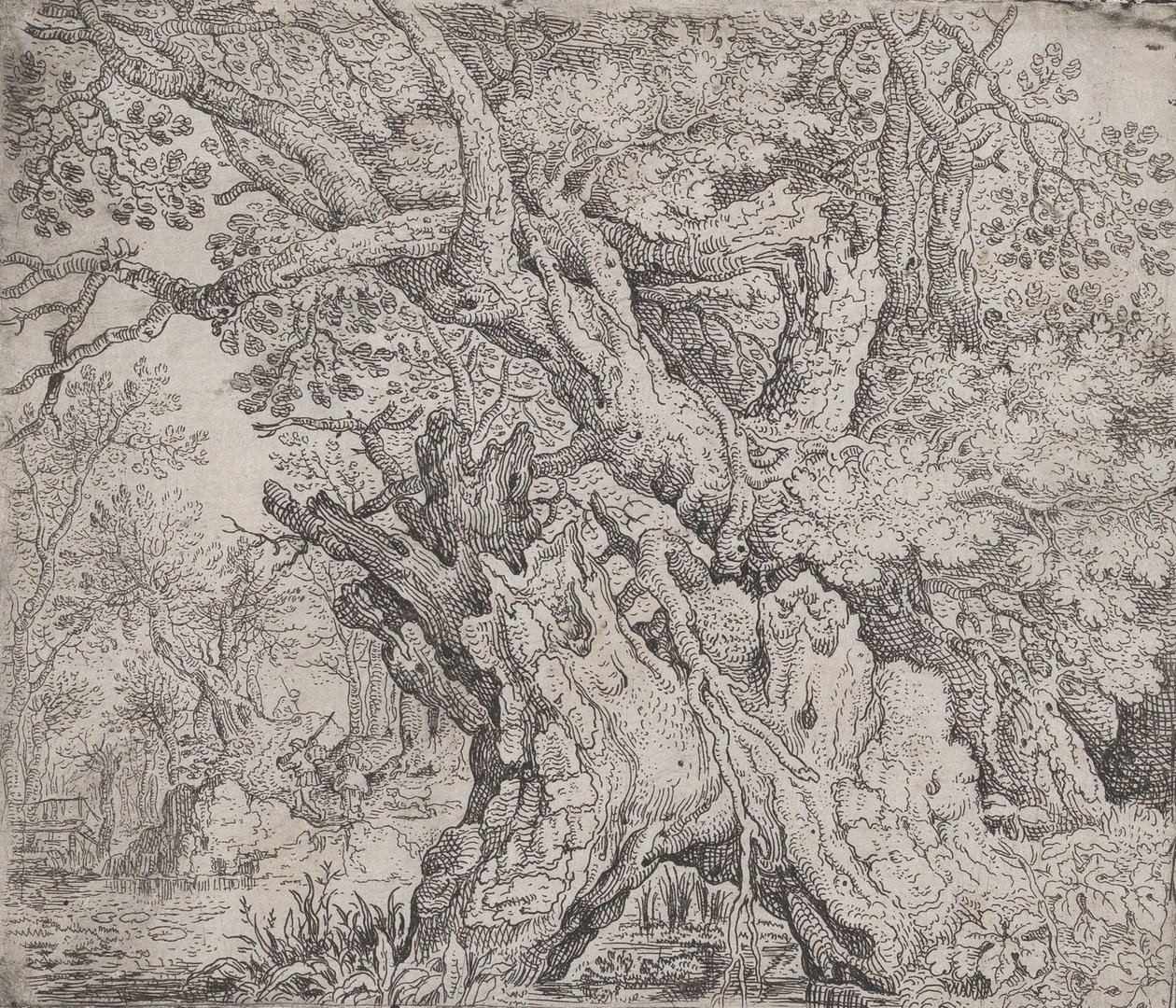 knudret træ, ca. 1608-09. af Roelandt Savery