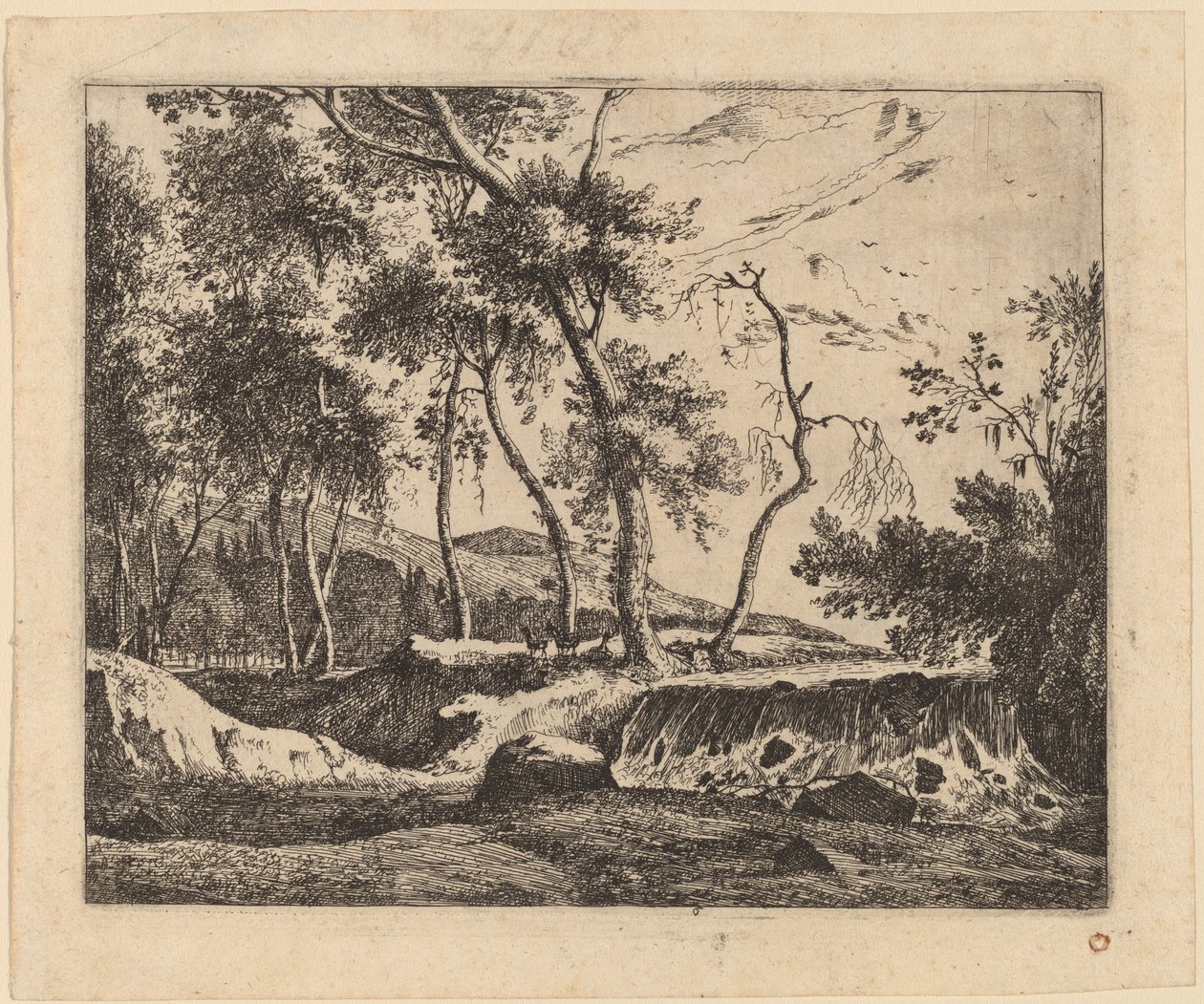 Vandfaldet: pl.6 af Roelant Roghman and Melchior Küsel