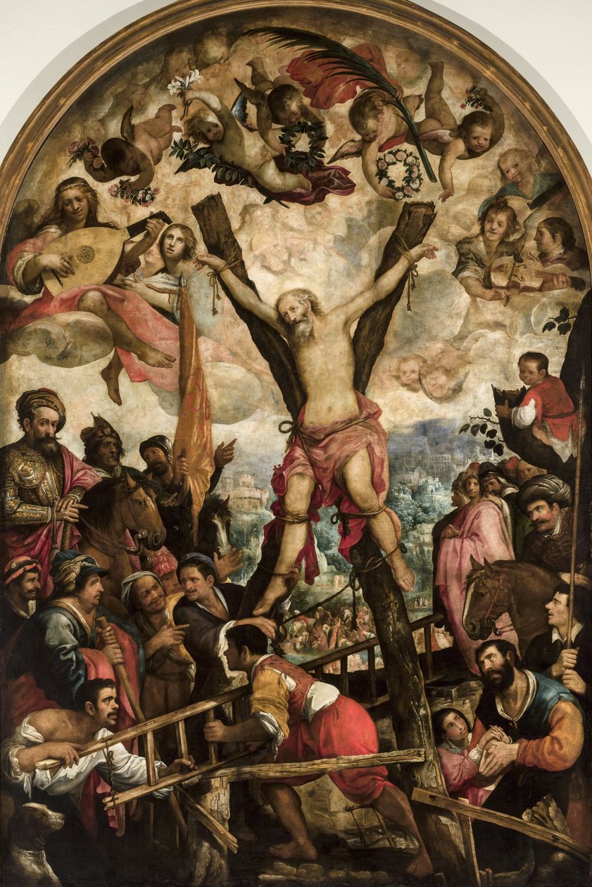 Sankt Andreas Martyrium, ca. 1610. af Roelas