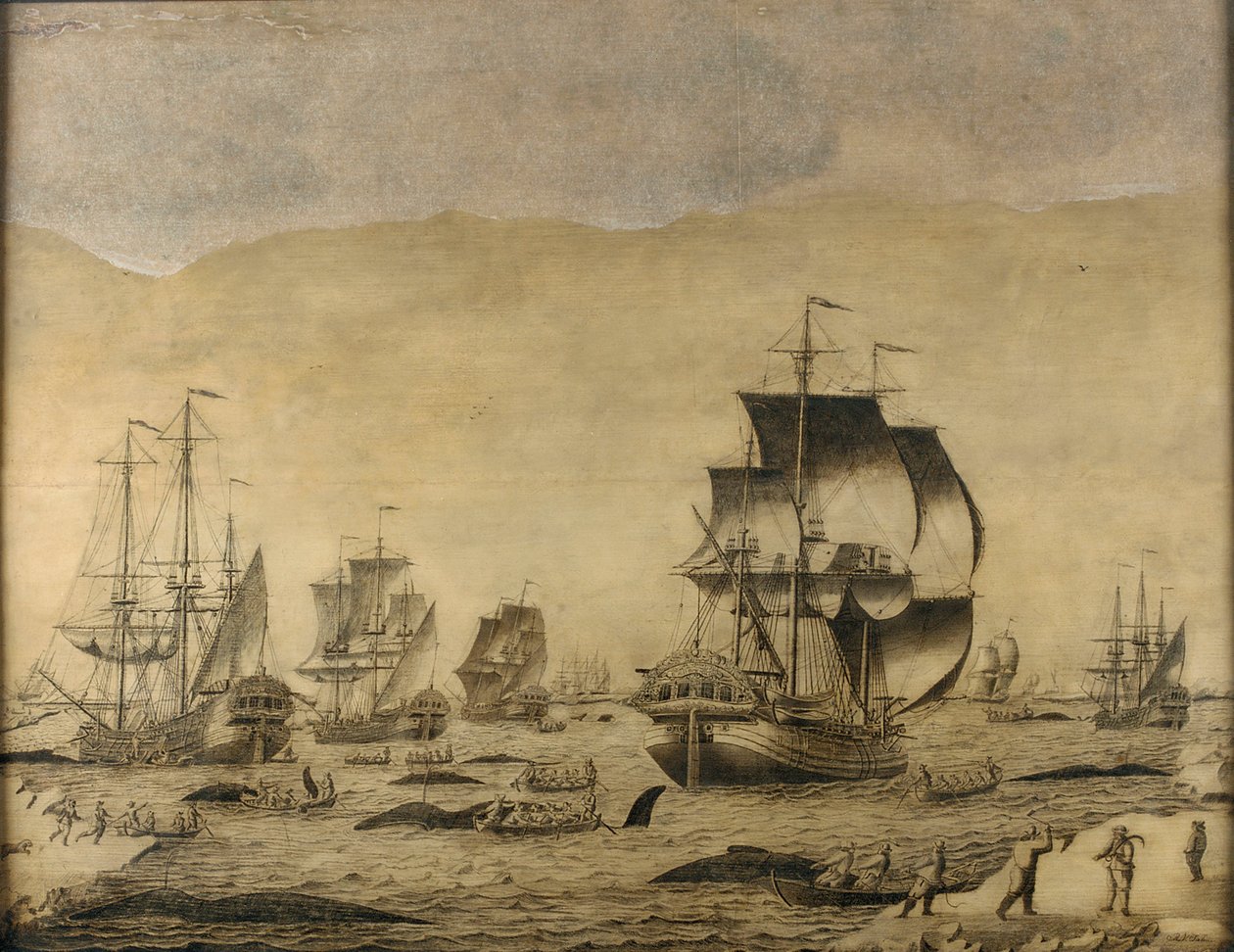 Hollandske hvalfangere i isen af Roelof van Salm