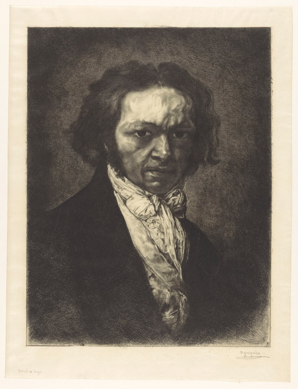 Portræt af kunstneren Francisco de Goya af Rogelio de Egusquiza