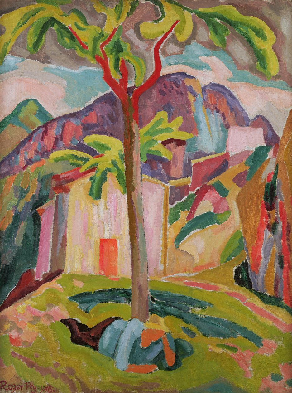 Figur hvilende under et træ, St. Agnes, 1915 af Roger Eliot Fry