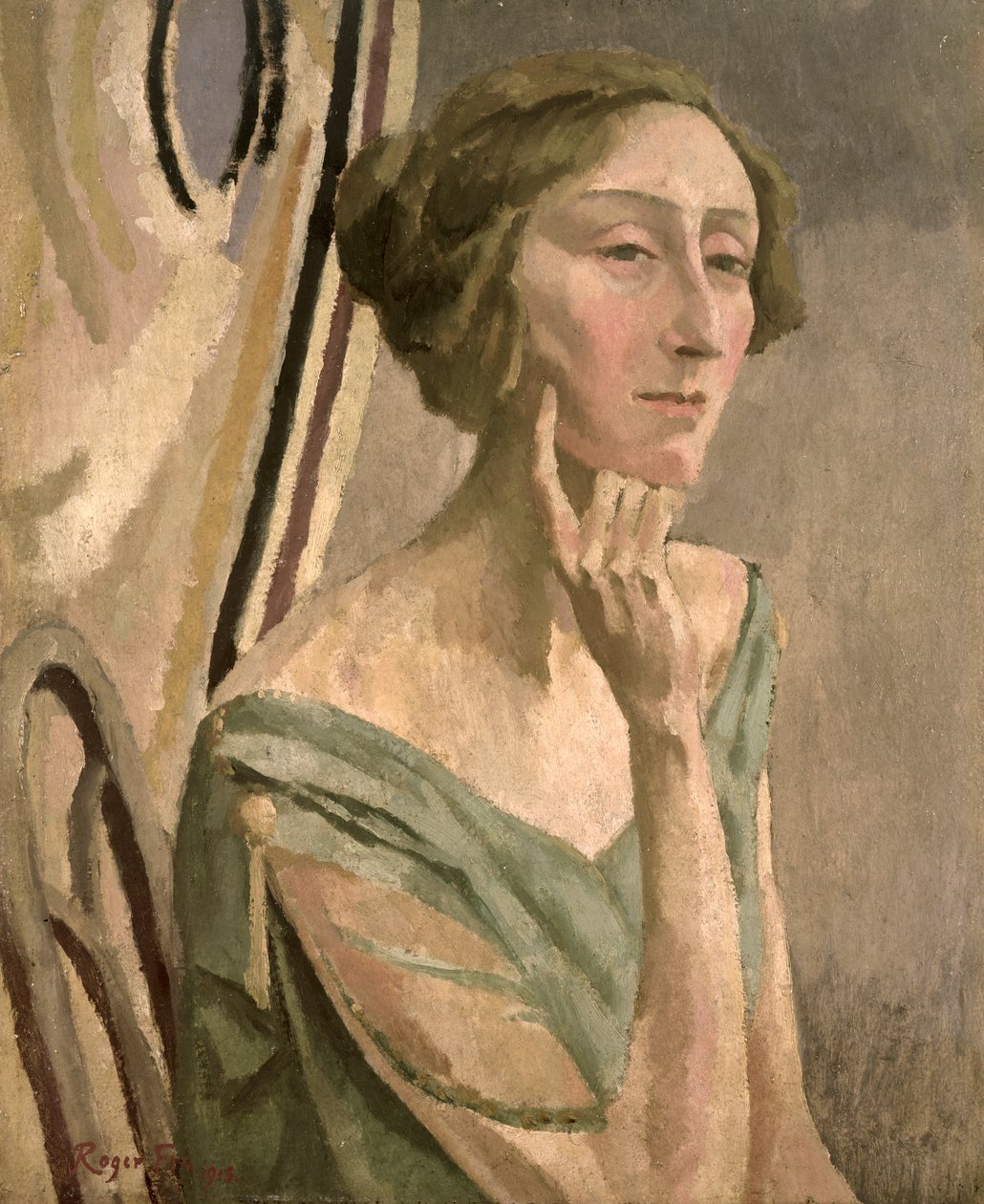 Portræt af Edith Sitwell (1887-1964), 1915 af Roger Eliot Fry