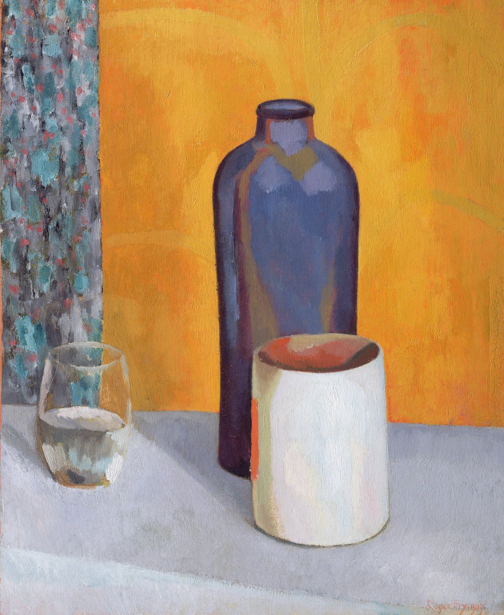 Stilleben med en blå flaske, 1917 af Roger Eliot Fry