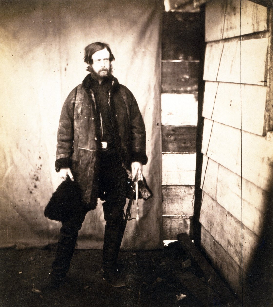 Kaptajn Alexander Leslie-Melville, fra Grenadier Guards, ca. 1855 (gelatine sølvtryk) af Roger Fenton