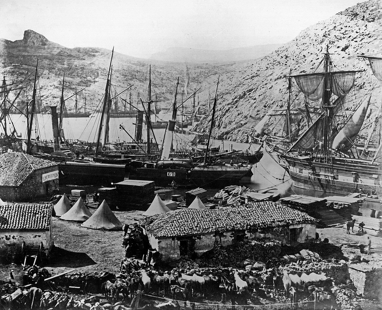 Cossack Bay, Krim, ca. 1855 af Roger Fenton