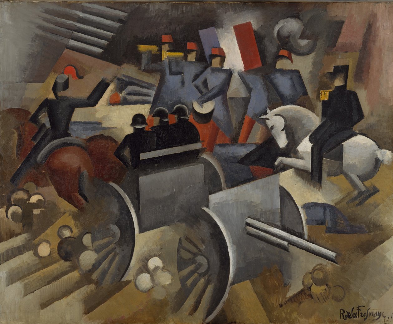 Artilleri, 1911 af Roger de La Fresnaye