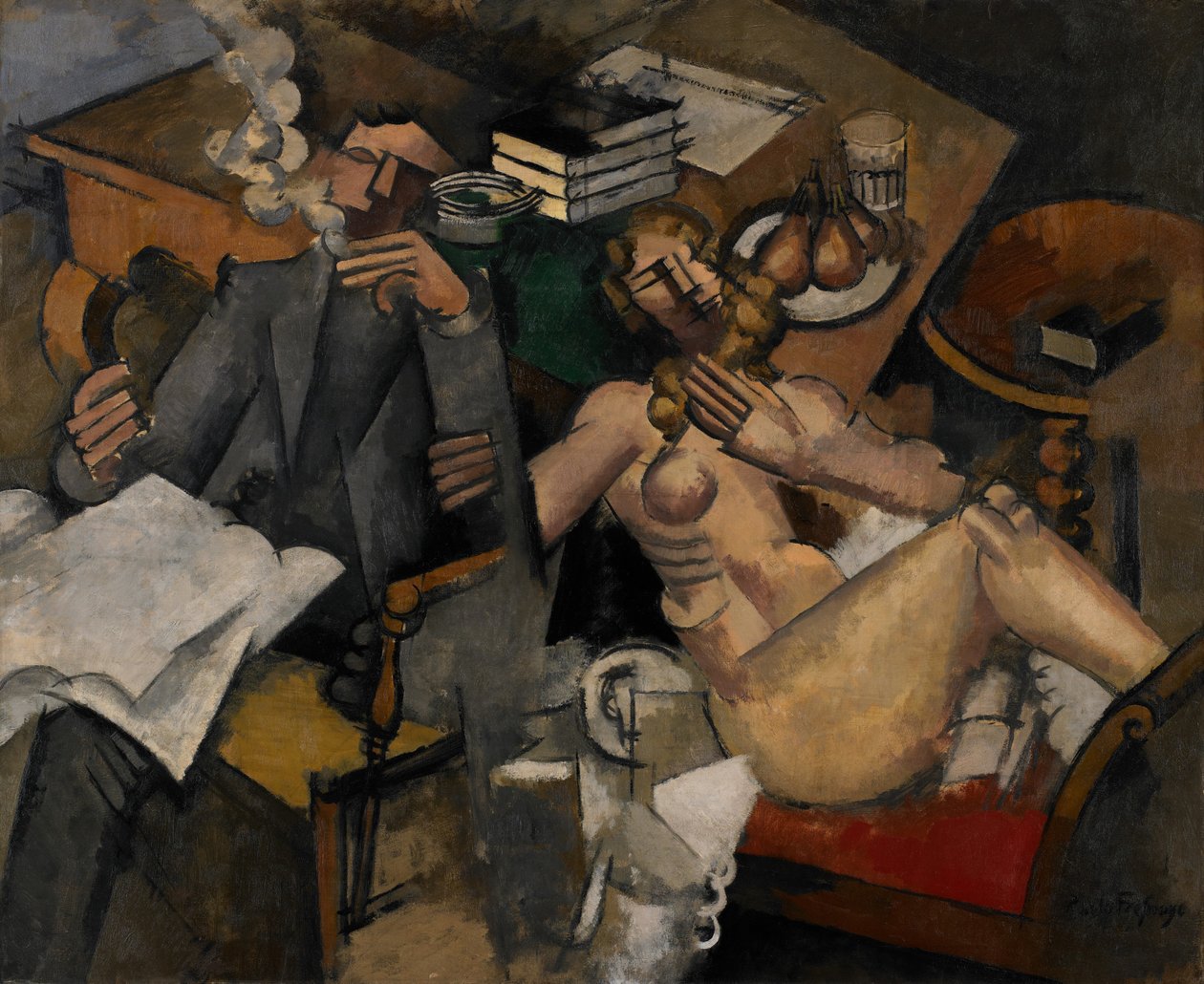 Ægteskab, 1912 af Roger de La Fresnaye