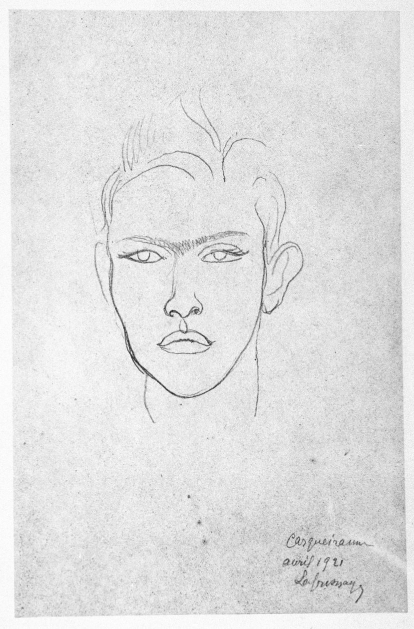 Raymond Radiguet (1903-23), 1921 af Roger de La Fresnaye